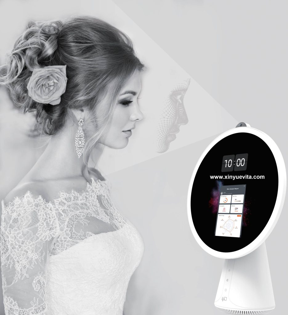 Facial analyzer mirror